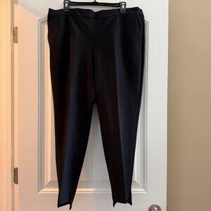 Worthington Pull-On Tapered Trousers (Black)